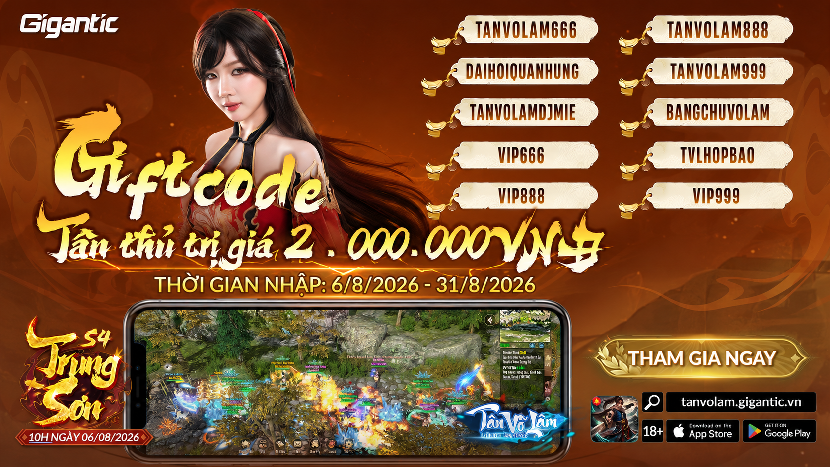 Tổng hợp giftcode tân thủ S4 – nhận quà trị giá lên đến 2.000.000 VNĐ